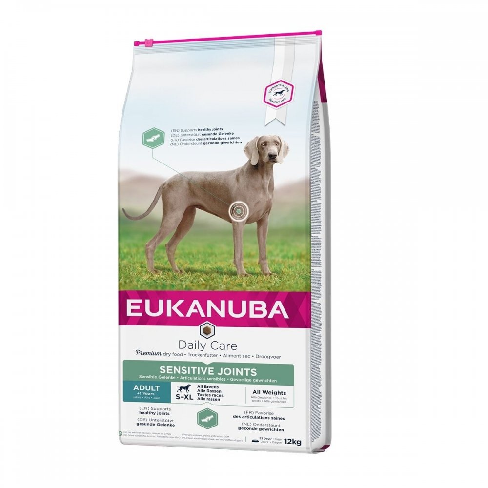 Läs mer om Eukanuba Dog Daily Care Adult Sensitive Joints All Breeds (12 kg)