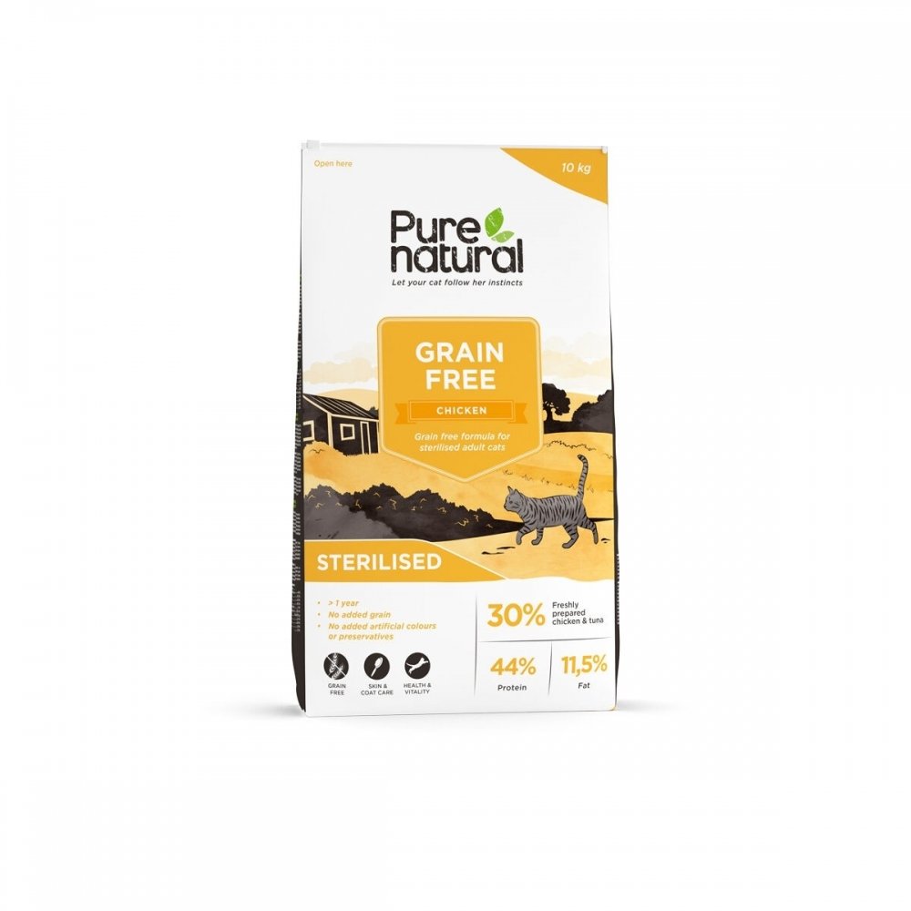 Purenatural Cat Sterilised Grain Free Chicken (10 kg)