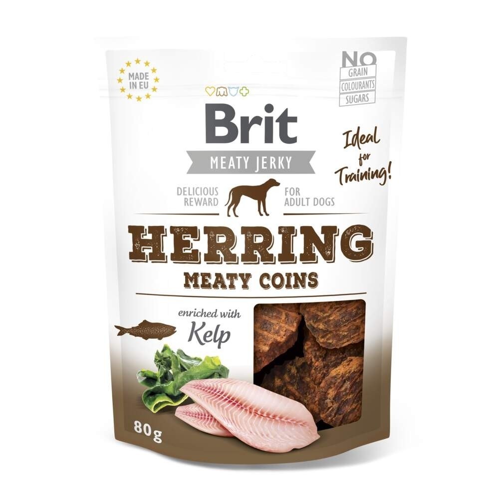 Läs mer om Brit Care Meaty Jerky Coins Herring 80 g