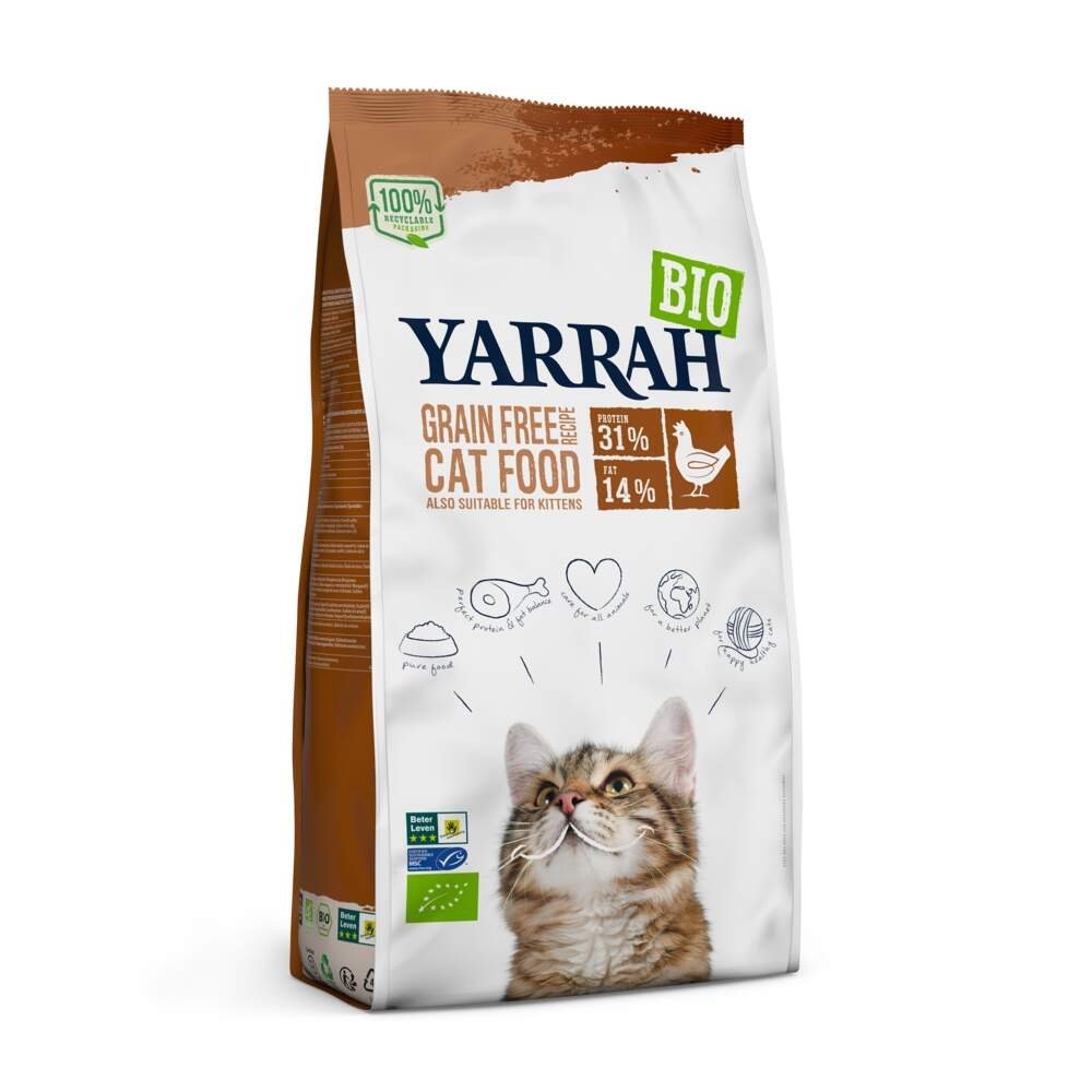 Yarrah Organic Cat Adult Chicken & Fish Grain Free (10 kg)