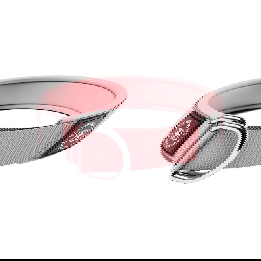 BullyBillows Hundhalsband Halvstryp Reflekterande Rosa 5 cm (M)