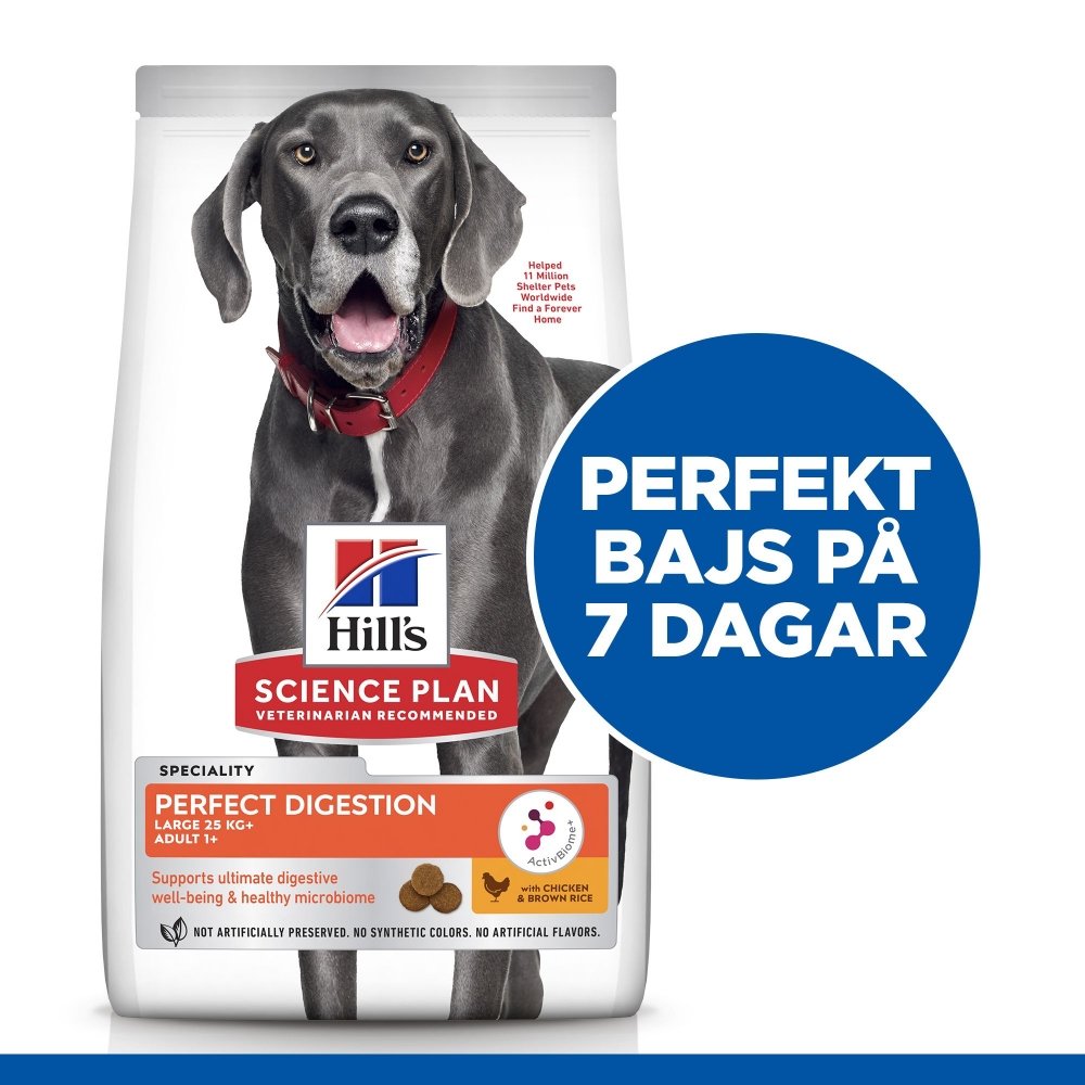 Läs mer om Hills Science Plan Dog Adult 1+ Large Breed Perfect Digestion Chicken & Brown Rice 14 kg