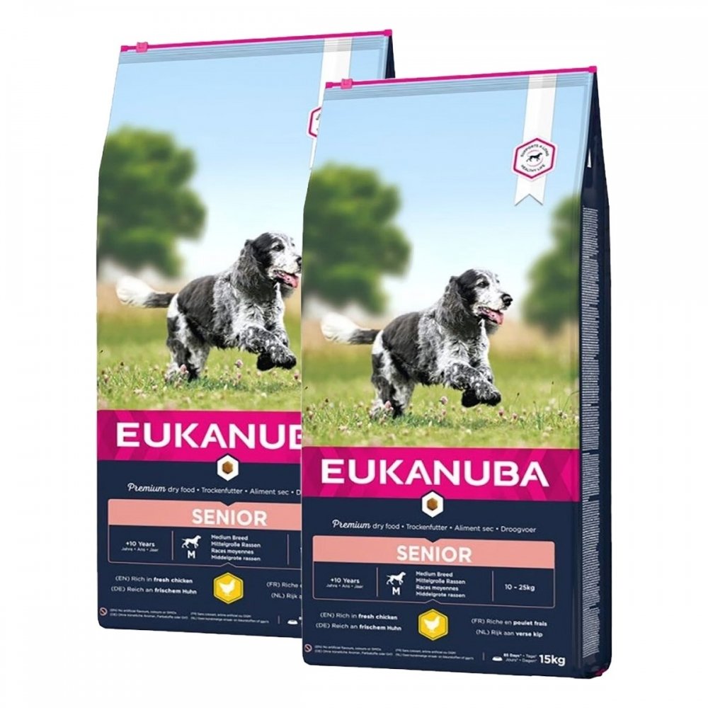 Eukanuba Dog Senior Medium 2 x 15kg
