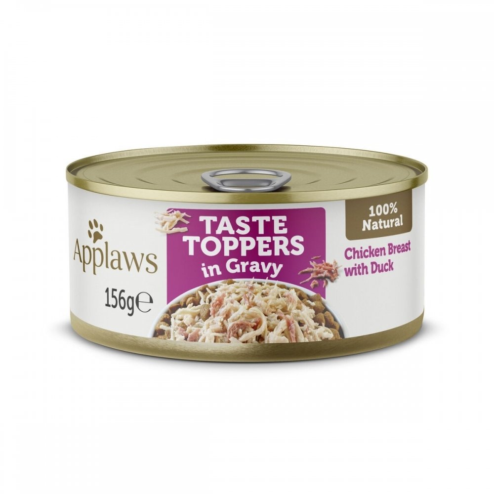 Läs mer om Applaws Taste Toppers Kyckling med Anka i sås 156 g