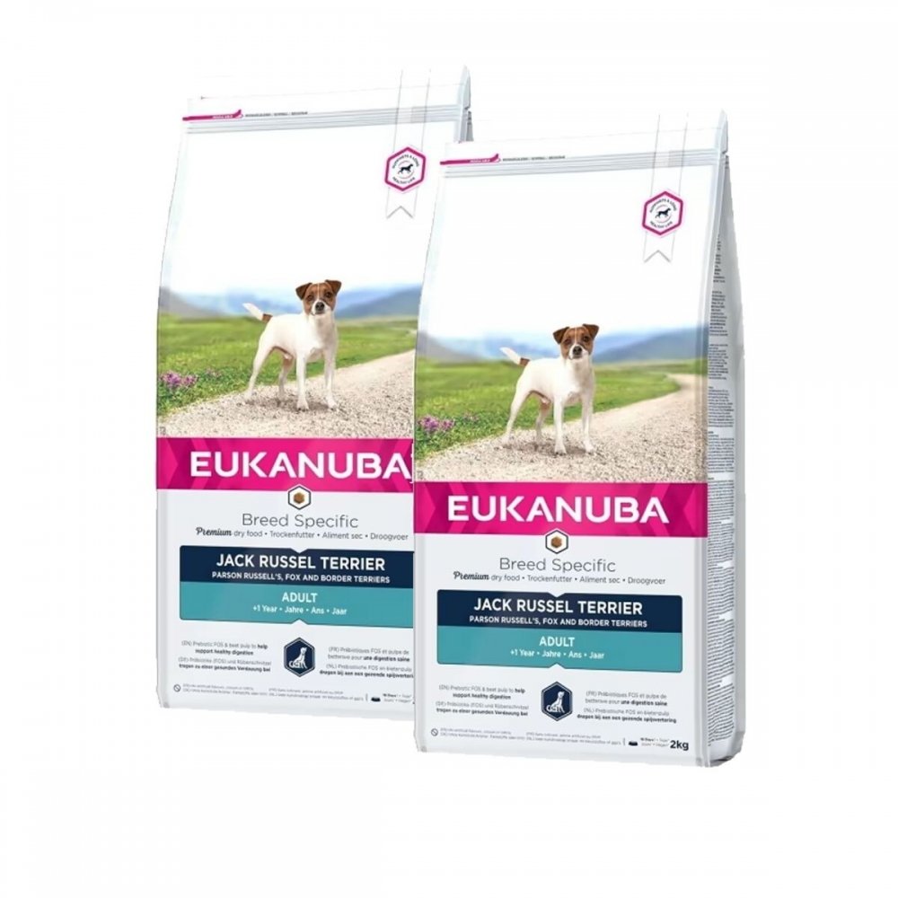 Läs mer om Eukanuba Dog Breed Specific Jack Russel 2x2 kg