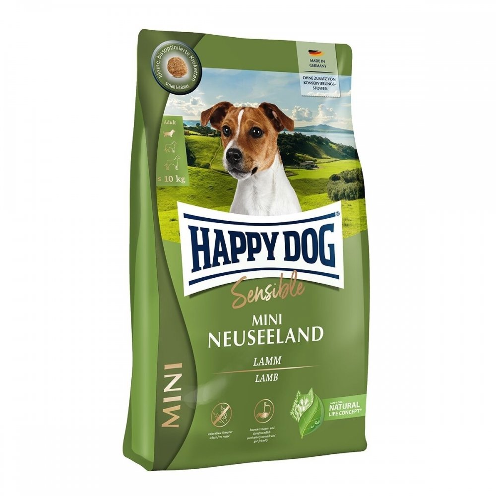 Läs mer om Happy Dog Sensible Mini Neuseeland 4 kg