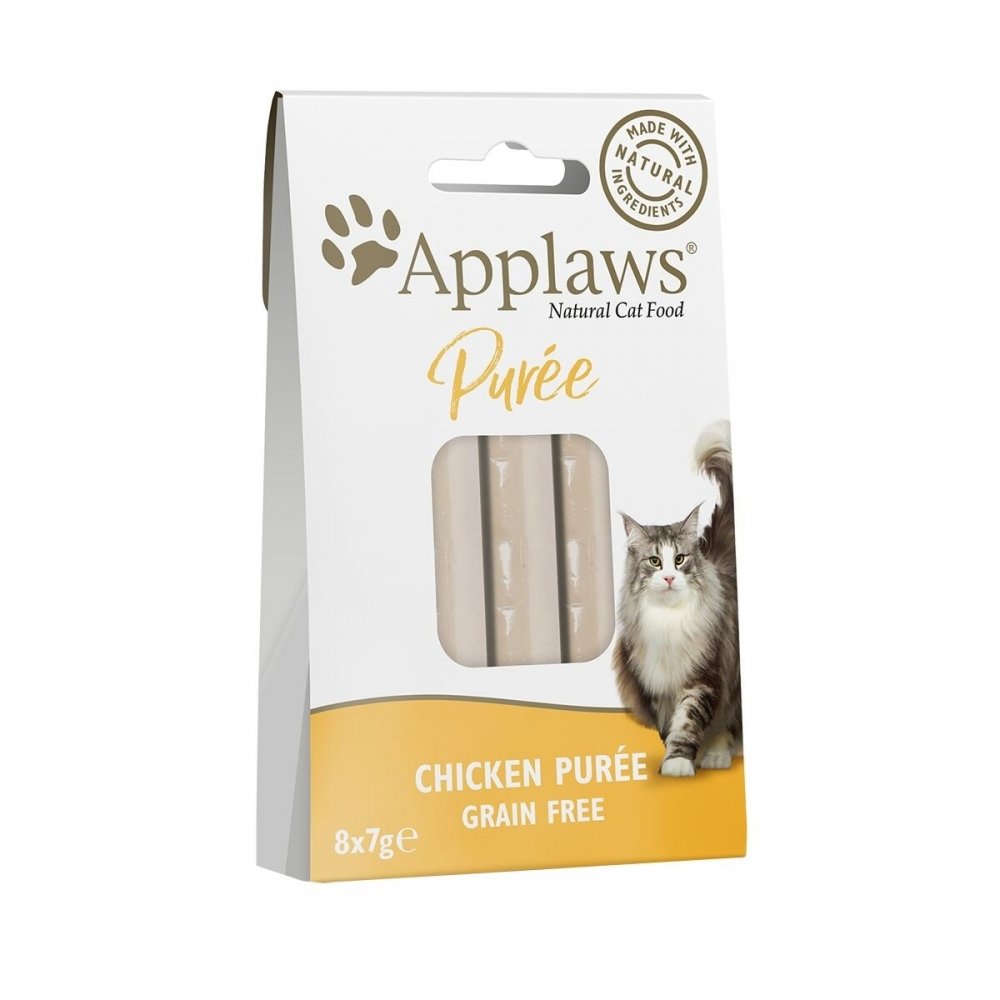 Applaws Puré Treat  Chicken 8×7 g