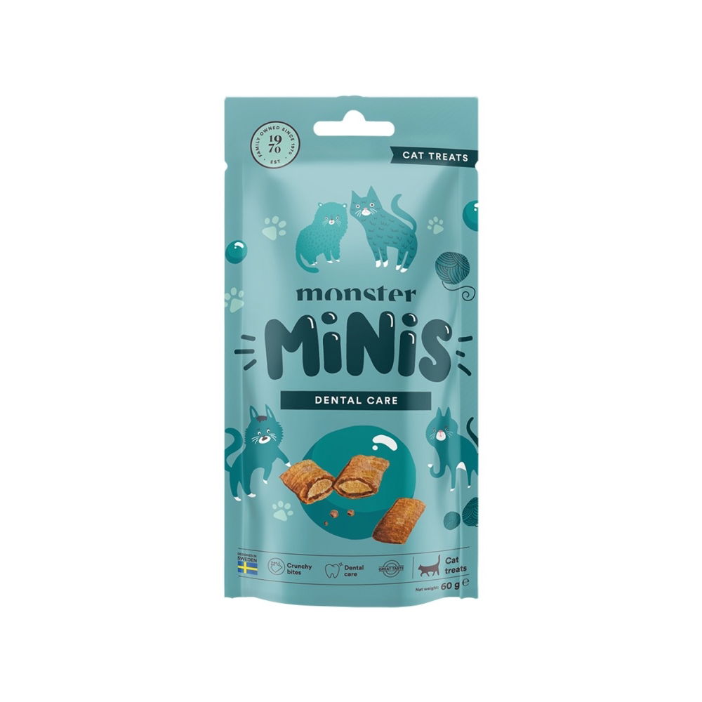 Monster Pet Food Monster Cat Minis Kattgodis Dental 60 g