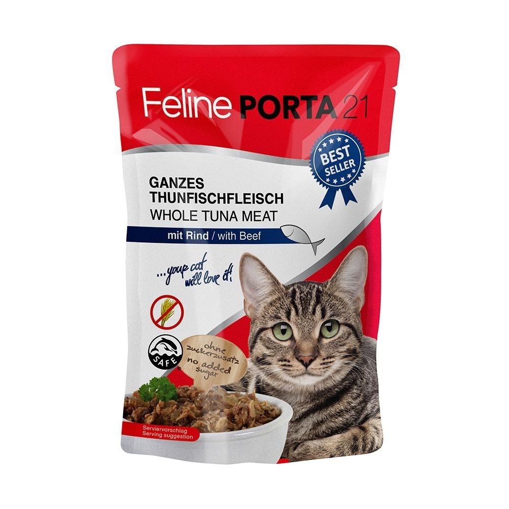 Läs mer om Feline Porta 21 Tonfisk och Biff 100 g