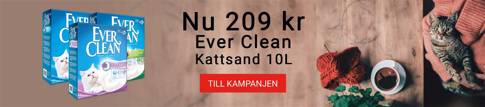 Kampanj Ever Clean Kattsand