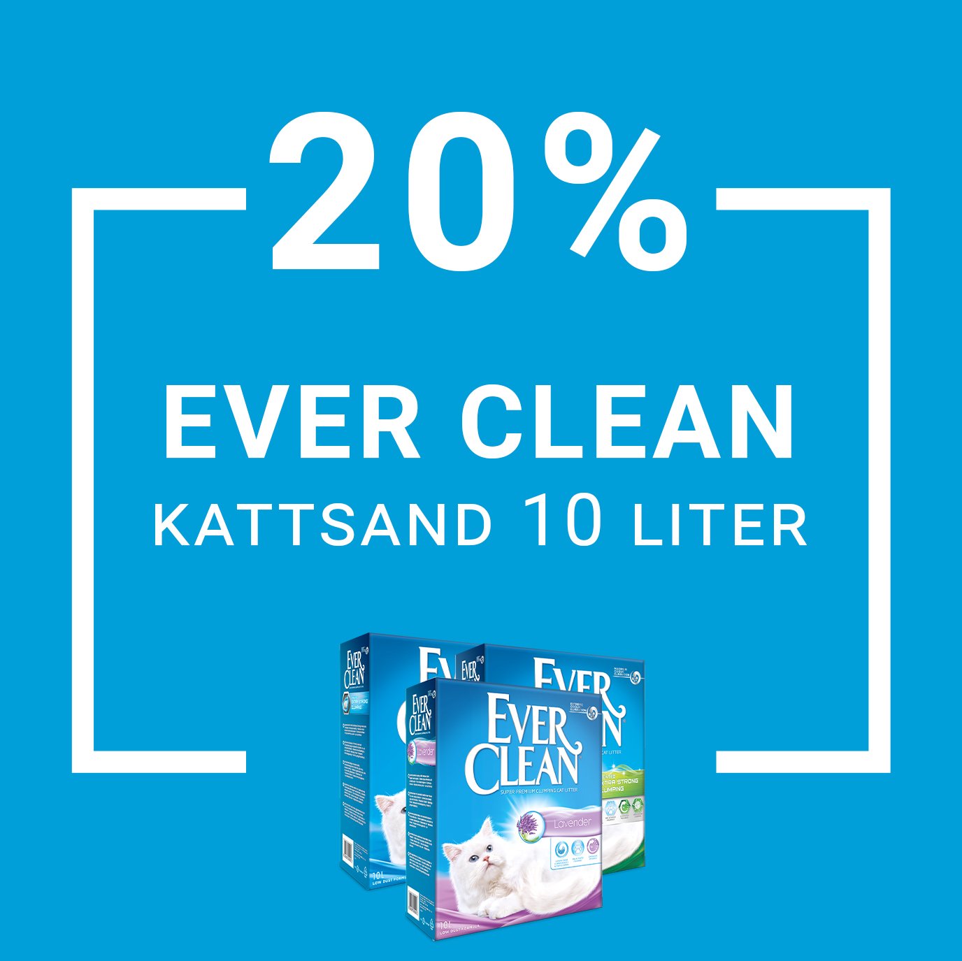 Kampanj Ever Clean Kattsand