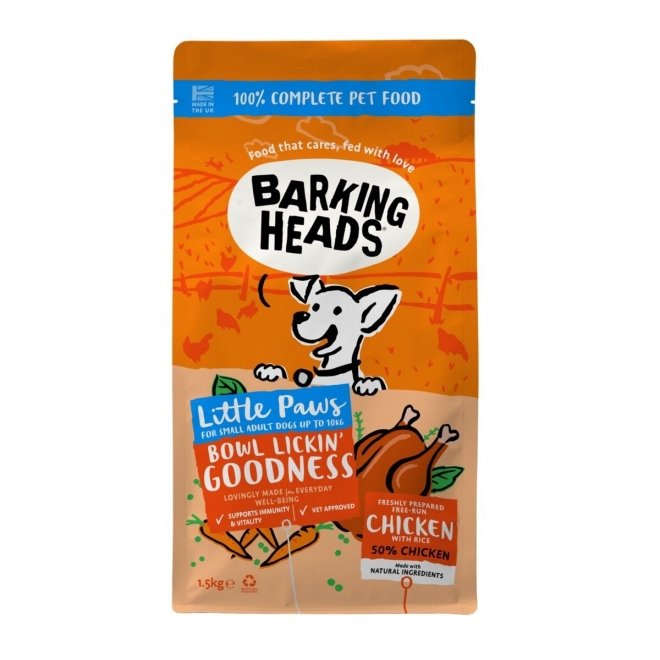 Barking Heads Small Breed Bowl Lickin Chicken 1,5 kg (1,5 kg)