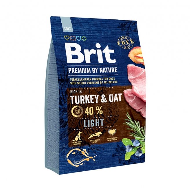 Brit Premium By Nature Dog Light Turkey & Oat (3 kg)