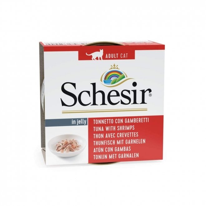 Schesir Cat Adult Tuna & Prawns Jelly 85 g