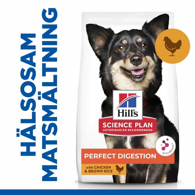 Hill&#39;s Science Plan Dog Adult 1+ Small & Mini Perfect Digestion Chicken & Brown Rice