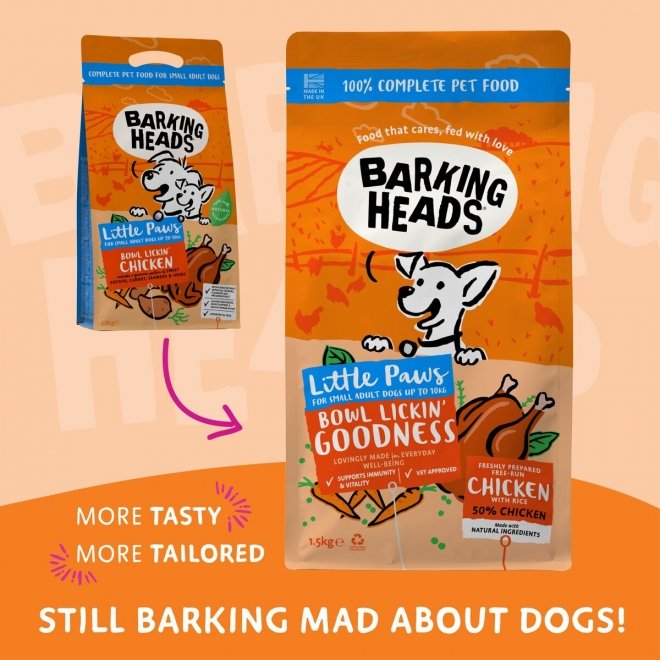 Barking Heads Small Breed Bowl Lickin&#39; Chicken 1,5 kg (1,5 kg)