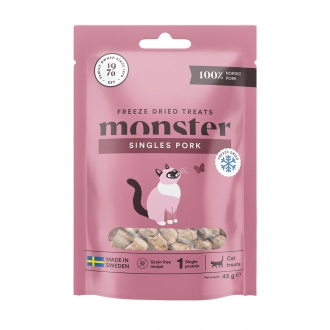 Monster Kattgodis Frystorkat Fläsk 40 g