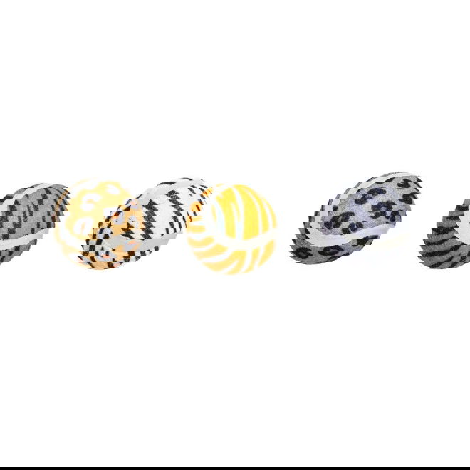 Beeztees Jungle Cat Tennisbollar Djurmönster 3-pack