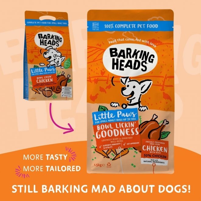 Barking Heads Small Breed Bowl Lickin Chicken 1,5 kg (1,5 kg)