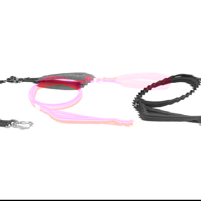 Hurtta ECO Justerbart Hundkoppel 120-180 cm Röd/Rosa