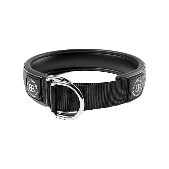 BullyBillows Hundhalsband Halvstryp Reflekterande Svart 5 cm