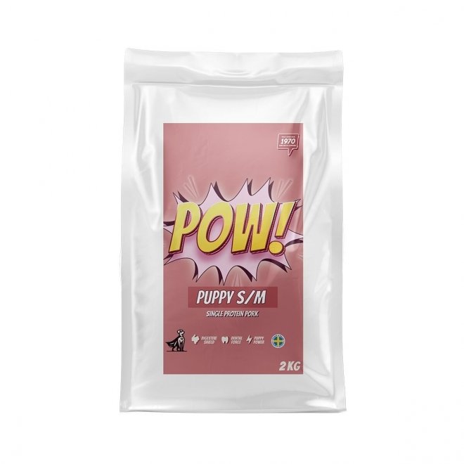 POW! Dog Puppy Small/Medium Pork (2 kg)