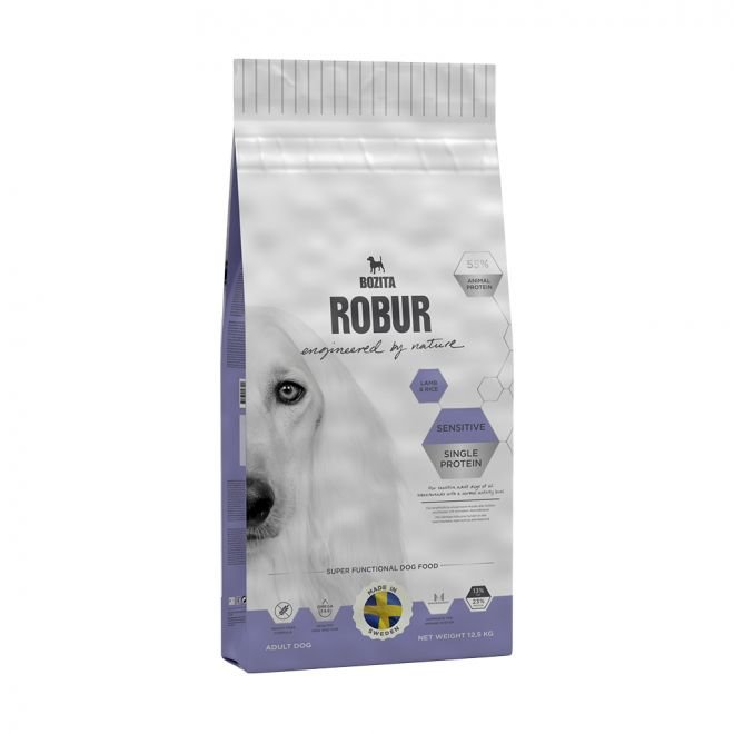 Bozita Robur Adult Sensitive Single Protein Lamb & Rice (12,5 kg)