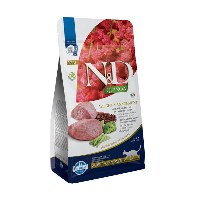 Farmina N&D Quinoa Cat Weight Man Lamb 1,5 kg