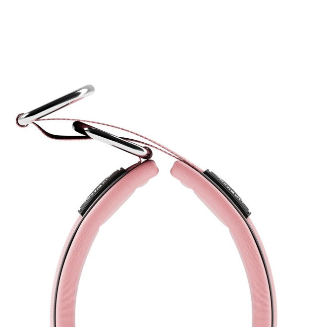 BullyBillows Hundhalsband Halvstryp Reflekterande Rosa 5 cm