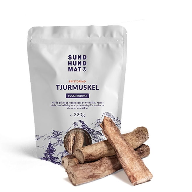 Sund Hundmat Frystorkad Tjurmuskel 220 g