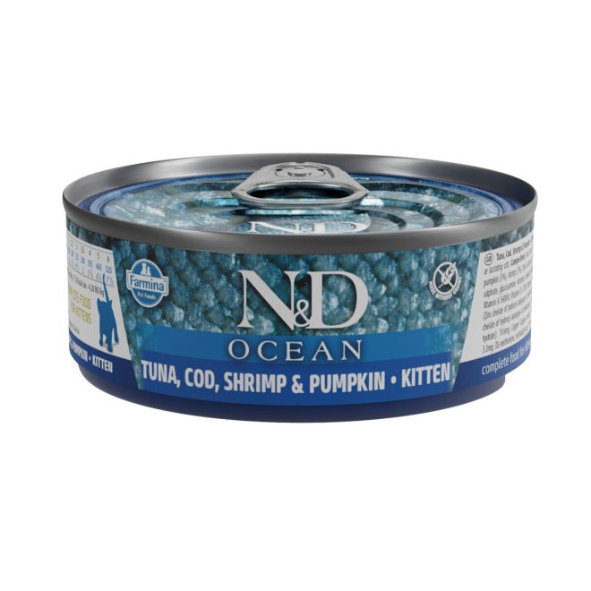 Farmina N&D Cat Ocean Tuna & Pumpkin Kitten 70 g