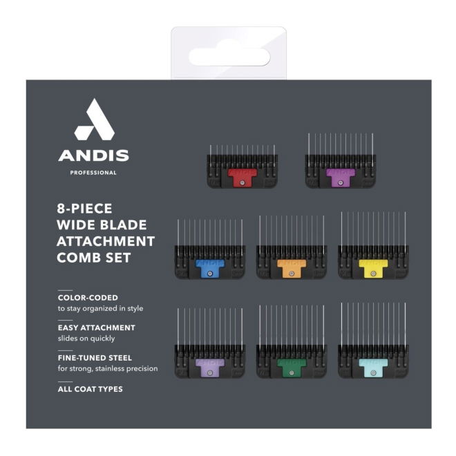 Andis Distanskammar Wide till Klippmaskin 8-pack