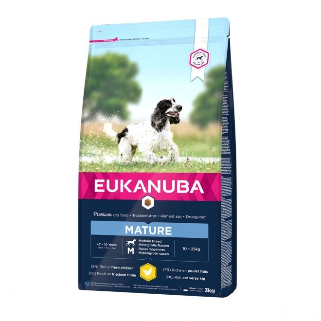 Eukanuba Dog Mature Medium Breed Chicken (3 kg)