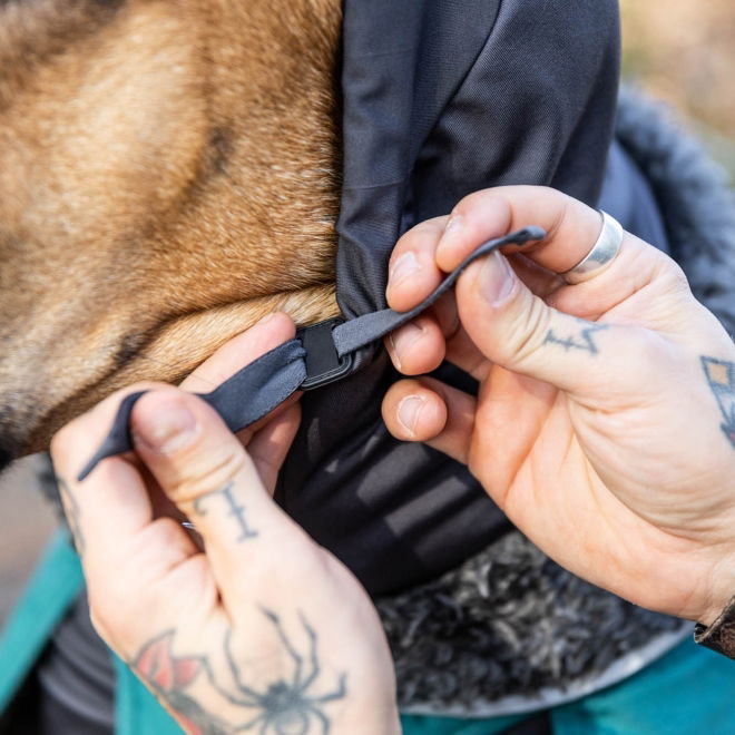 Pomppa Huppu Halsduk till Hund Grå