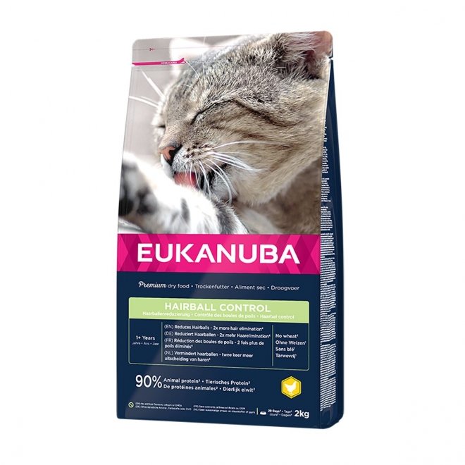 Eukanuba Cat Adult Hairball Control Chicken (2 kg)