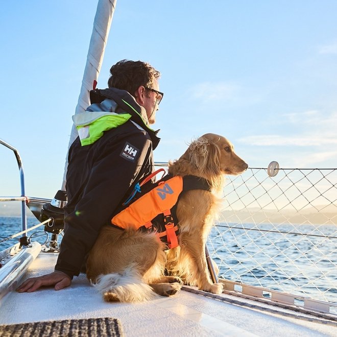 Non-Stop Dogwear Protector Flytväst till hund Orange & Svart