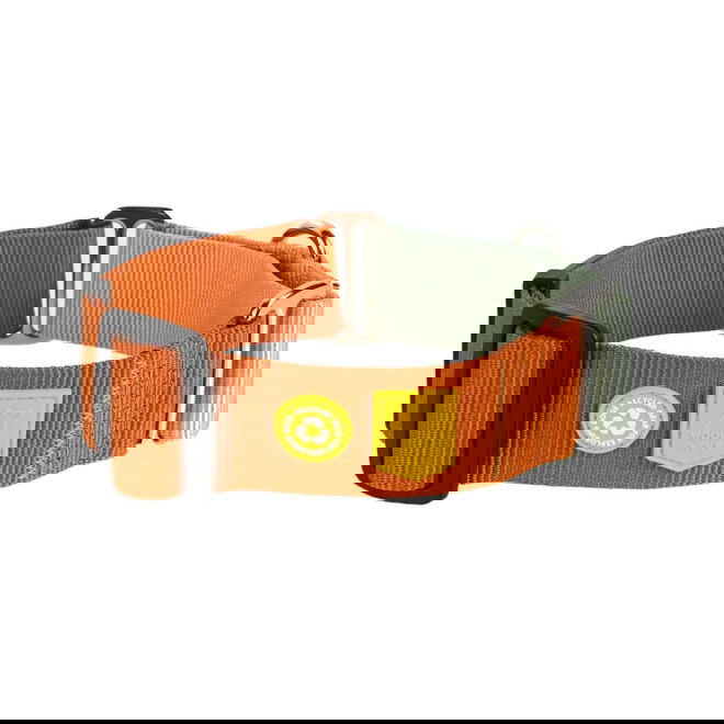 Woolly Wolf Color Block Halvstryp Halsband Terracotta Mix