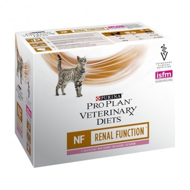 Purina Pro Plan Veterinary Diets Cat NF Renal Function Salmon 10×85 g