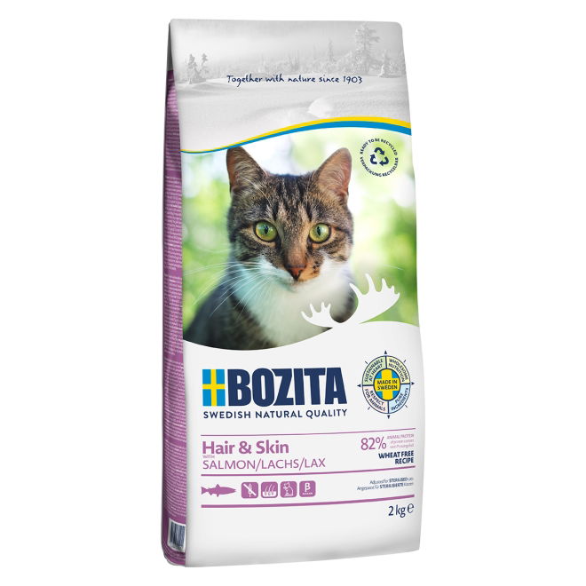 Bozita Hair & Skin Wheat Free Salmon (2 kg)