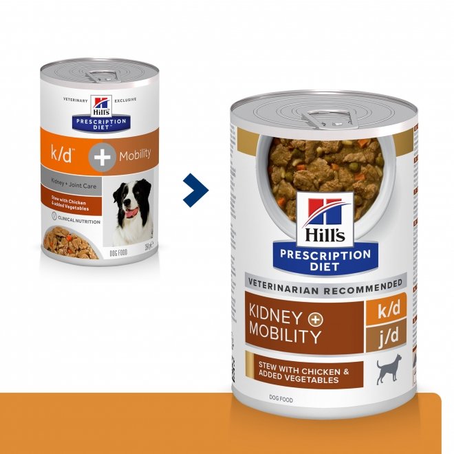 Hill’s Prescription Diet Canine k/d j/d Kidney + Mobility  Stew Chicken & Vegetables 354 g