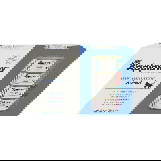 Applaws Selection in Broth Fish 24x70 g