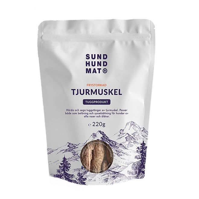 Sund Hundmat Frystorkad Tjurmuskel 220 g