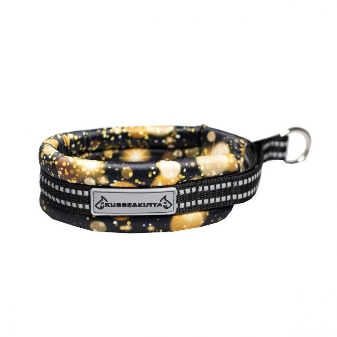 Kusse & Kutta Hundhalsband Vadderat Svart & Guld