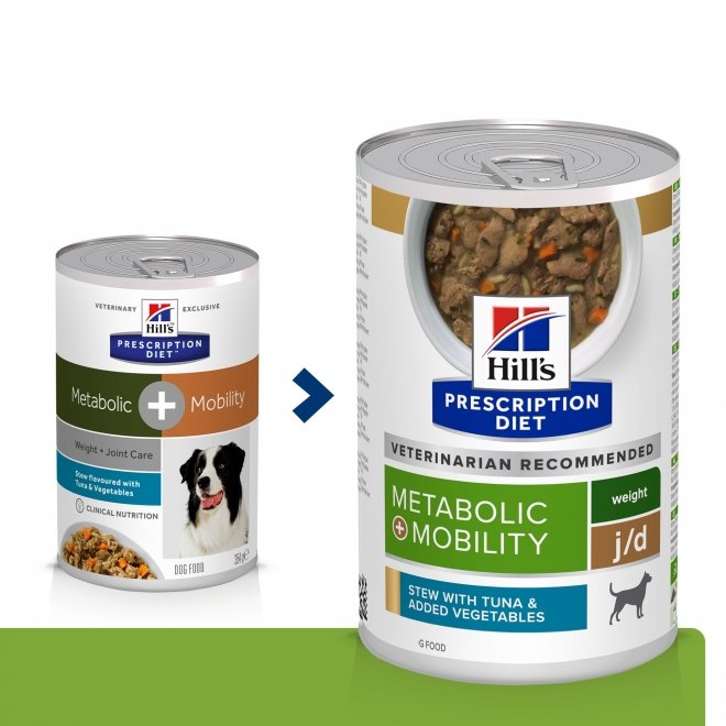 Hill’s Prescription Diet Canine j/d Metabolic + Mobility Weight Stew Tuna & Vegetables 354 g