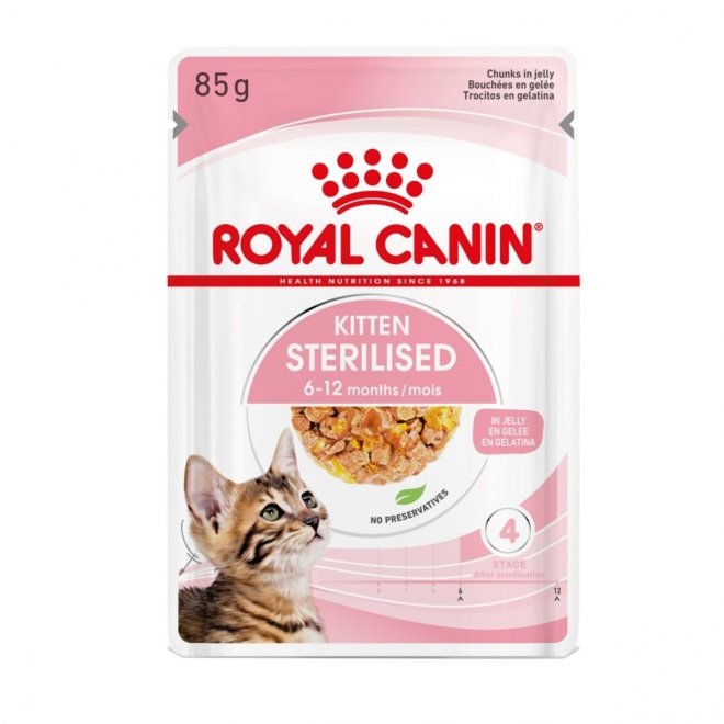 Royal Canin Kitten Sterilised Jelly 12x85 g