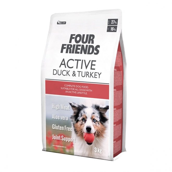 FourFriends Active Duck & Turkey (f.d. Sensi Dog High Calorie) (3 kg)