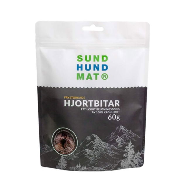 Sund Hundmat Frystorkade Hjortbitar 60g