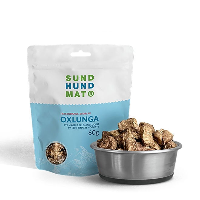 Sund Hundmat Frystorkad Oxlunga 60 g