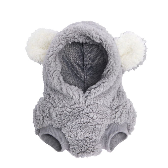 Little&Bigger Koala Hoodie Hundtröja i Teddytyg