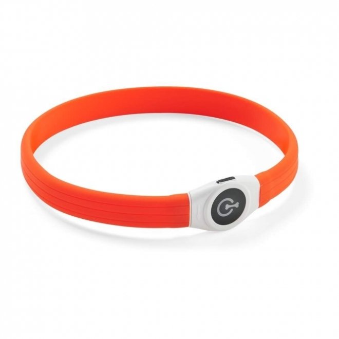 Basic Wide LED-halsband Orange